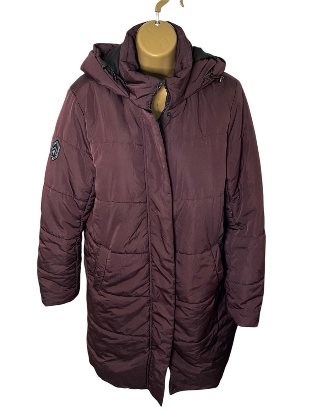 Free Country FreeCycle Puffer Coat Hooded Maroon M